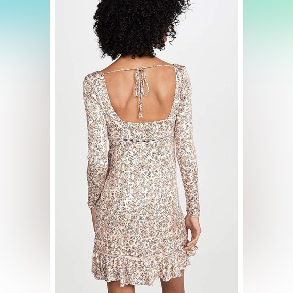 NWOT Free People Boheme Floral Long Sleeve Mini Dress - Picture 7 of 16